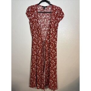 Forever 21 Floral  Wrap Dress Size  Small See Pics For Measurements